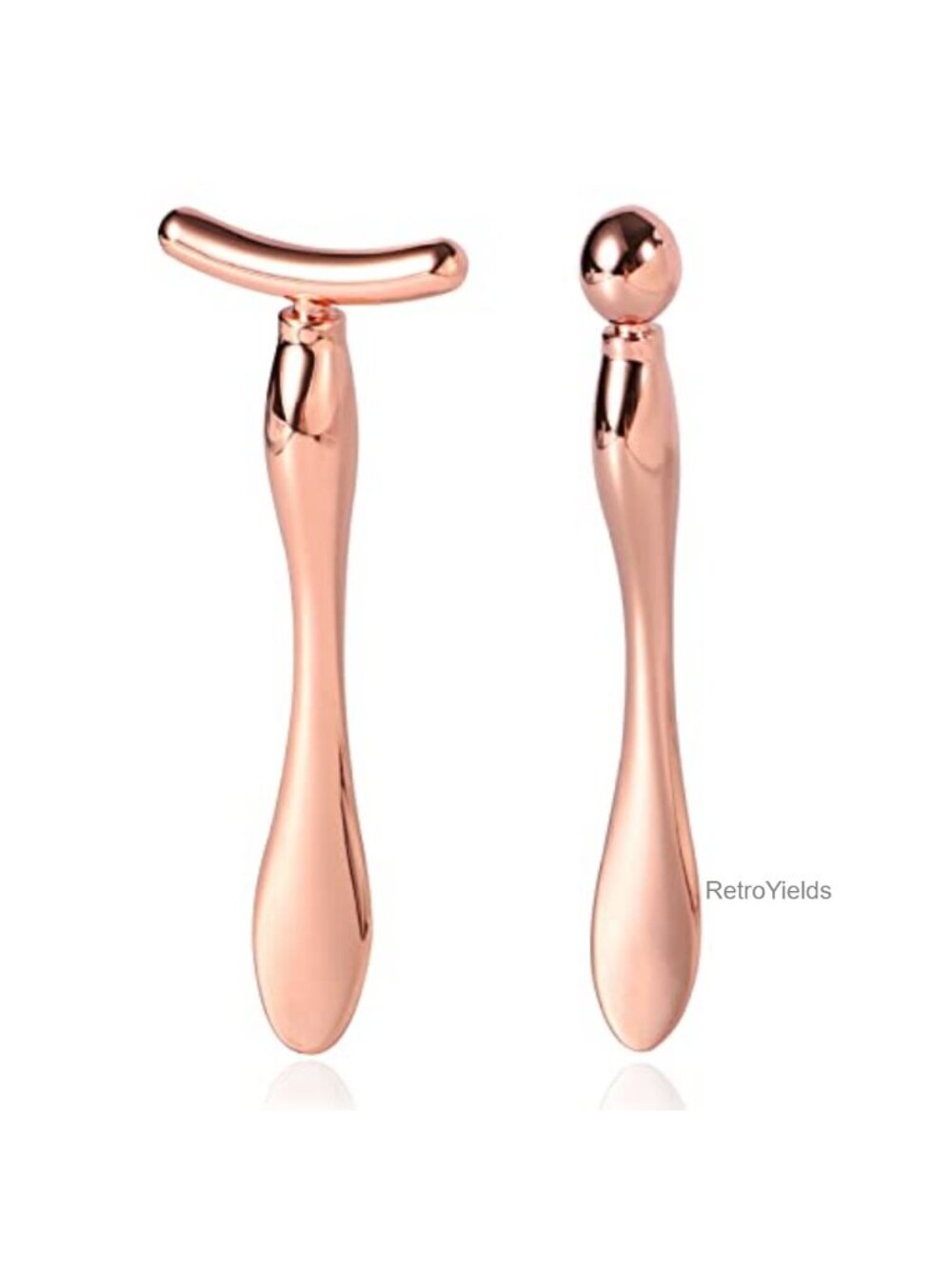 Metal Eye Cream Applicator Face Roller Massager Wand Set Stainless Steel